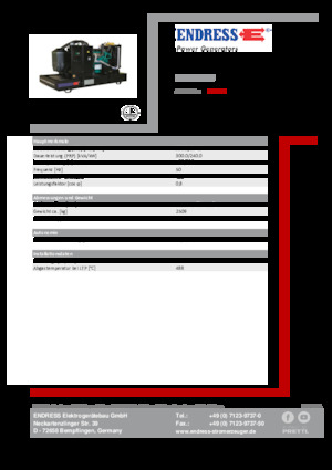 Stromerzeuger, Diesel Endress ESE 330 IW