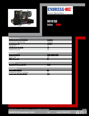 Stromerzeuger, Diesel Endress ESE 40 YW 