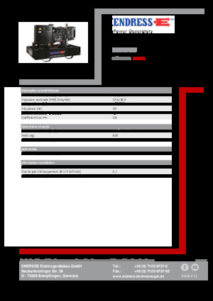 Stromerzeuger, Diesel Endress ESE 40 YW 