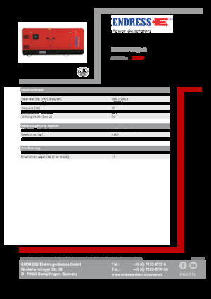 Stromerzeuger, Diesel Endress ESE 405 VW/AS 