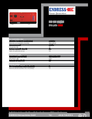 Stromerzeuger, Diesel Endress ESE 405 VW/AS 