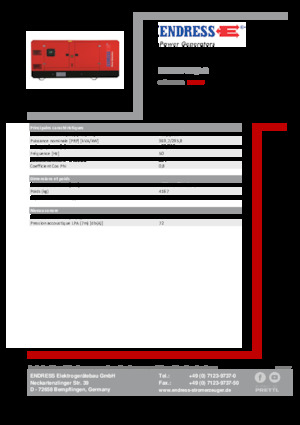 Stromerzeuger, Diesel Endress ESE 405 VW/AS 