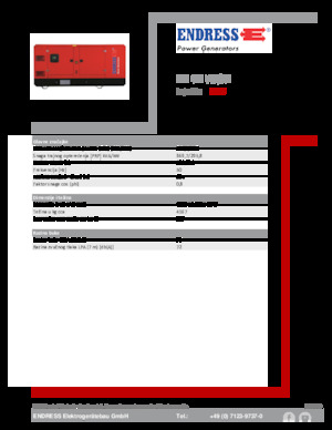Stromerzeuger, Diesel Endress ESE 405 VW/AS 