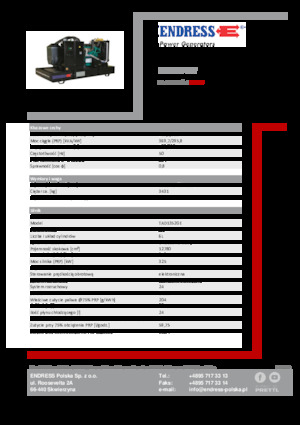 Stromerzeuger, Diesel Endress ESE 405 VW 