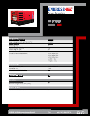 Stromerzeuger, Diesel Endress ESE 45 YW/RS