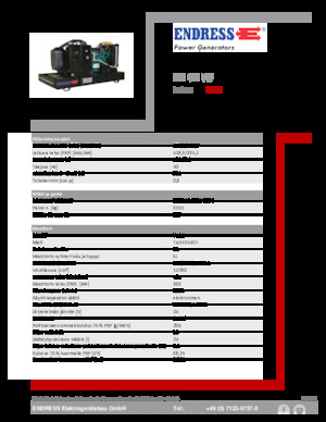 Stromerzeuger, Diesel Endress ESE 465 VW 