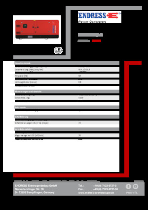 Stromerzeuger, Diesel Endress ESE 515 VW/AS 