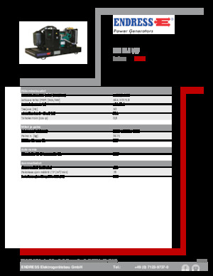 Stromerzeuger, Diesel Endress ESE 515 VW 