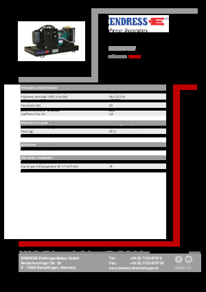 Stromerzeuger, Diesel Endress ESE 515 VW 