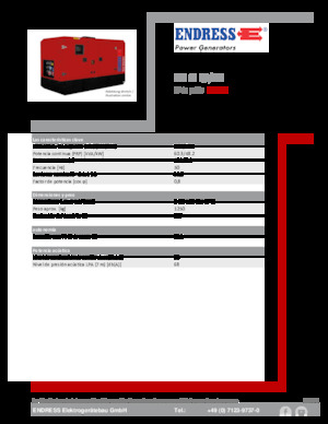 Stromerzeuger, Diesel Endress ESE 60 IW/MS