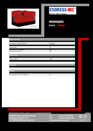 Stromerzeuger, Diesel Endress ESE 60 IW/MS