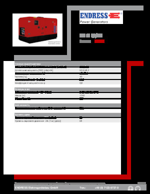 Stromerzeuger, Diesel Endress ESE 60 IW/MS