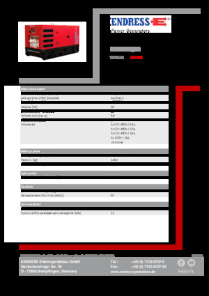 Stromerzeuger, Diesel Endress ESE 60 IW/RS