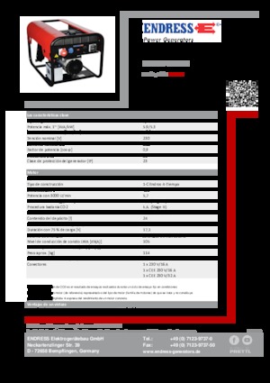 Stromerzeuger, Diesel Endress ESE 604 YS ES DI
