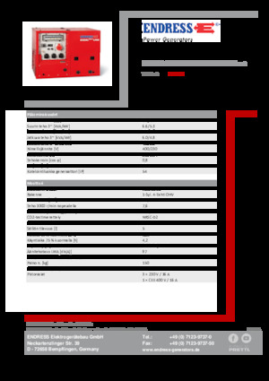 Stromerzeuger, Benzin Endress ESE 608 DHG ES DI ISO Duplex Silent