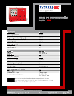Stromerzeuger, Benzin Endress ESE 608 DHG ES DI ISO Duplex Silent