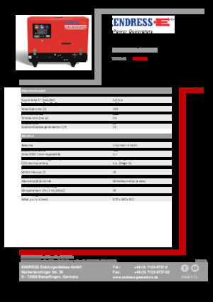Stromerzeuger, Benzin Endress ESE 608 YS-GT ES DI