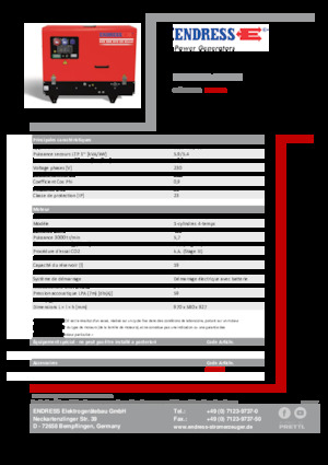 Stromerzeuger, Benzin Endress ESE 608 YS-GT ES DI