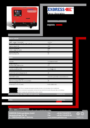 Stromerzeuger, Benzin Endress ESE 608 YS-GT ES DI