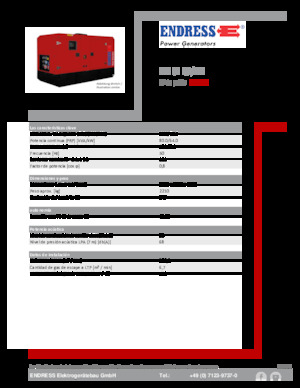 Stromerzeuger, Diesel Endress ESE 80 IW/MS 
