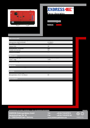 Stromerzeuger, Diesel Endress ESE 90 IW/AS