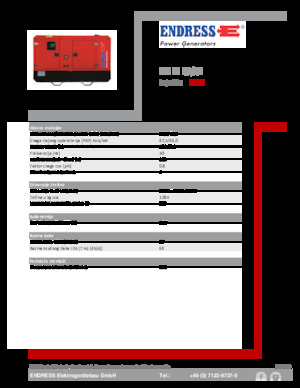 Stromerzeuger, Diesel Endress ESE 90 IW/AS