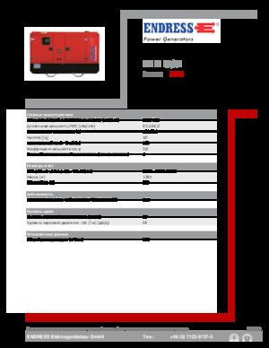 Stromerzeuger, Diesel Endress ESE 90 IW/AS