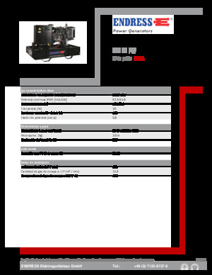 Stromerzeuger, Diesel Endress ESE 90 PW 