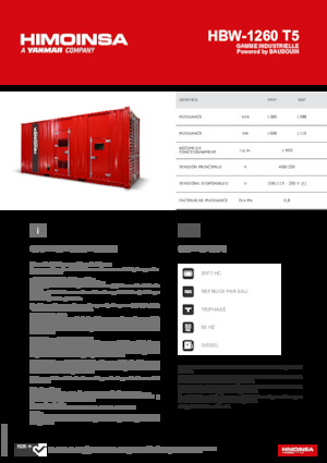 Stromerzeuger, Diesel HIMOINSA HBW-1260 T5