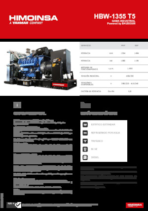 Stromerzeuger, Diesel HIMOINSA HBW-1355 T5