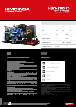 Stromerzeuger, Diesel HIMOINSA HBW-1385 T5