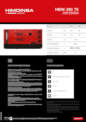 Stromerzeuger, Diesel HIMOINSA HBW-390 T6