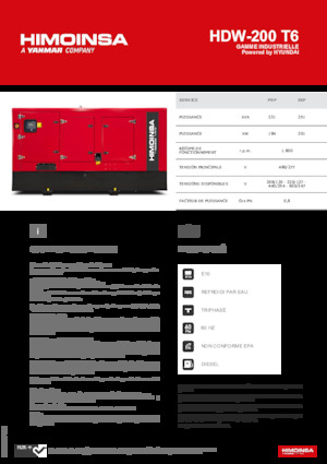 Stromerzeuger, Diesel HIMOINSA HDW-200 T6