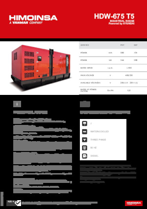 Stromerzeuger, Diesel HIMOINSA HDW-675 T5