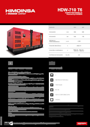 Stromerzeuger, Diesel HIMOINSA HDW-710 T6