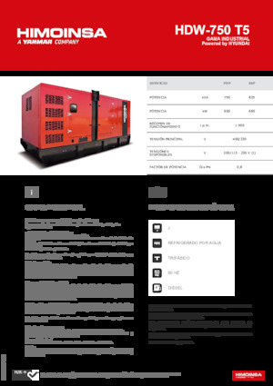 Stromerzeuger, Diesel HIMOINSA HDW-750 T5