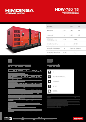 Stromerzeuger, Diesel HIMOINSA HDW-750 T5