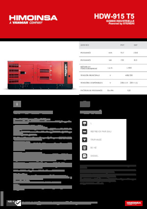 Stromerzeuger, Diesel HIMOINSA HDW-915 T5