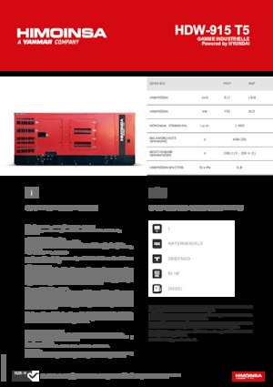 Stromerzeuger, Diesel HIMOINSA HDW-915 T5