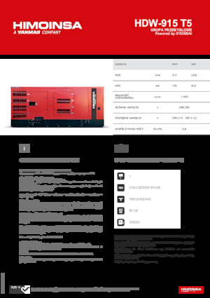 Stromerzeuger, Diesel HIMOINSA HDW-915 T5