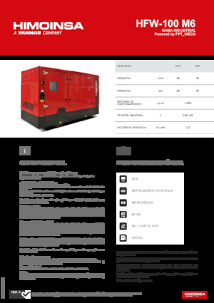 Stromerzeuger, Diesel HIMOINSA HFW-100 M6