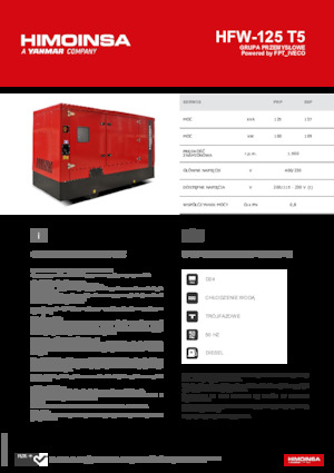 Stromerzeuger, Diesel HIMOINSA HFW-125 T5