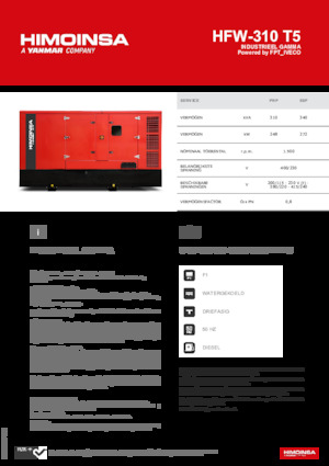 Stromerzeuger, Diesel HIMOINSA HFW-310 T5