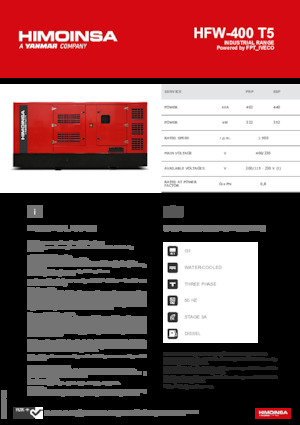 Stromerzeuger, Diesel HIMOINSA HFW-400 T5