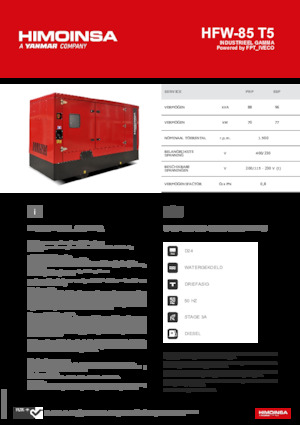 Stromerzeuger, Diesel HIMOINSA HFW-85 T5