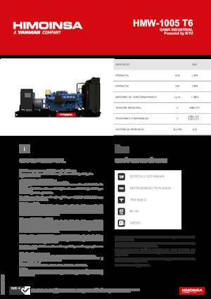 Stromerzeuger, Diesel HIMOINSA HMW-1005 T6