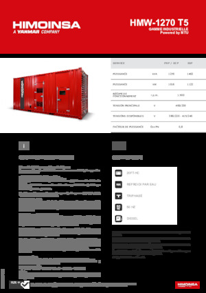 Stromerzeuger, Diesel HIMOINSA HMW-1270 T5