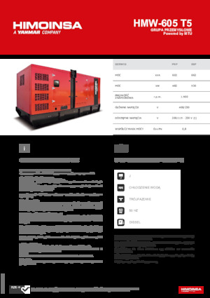 Stromerzeuger, Diesel HIMOINSA HMW-605 T5