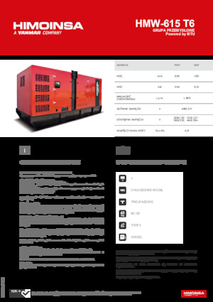 Stromerzeuger, Diesel HIMOINSA HMW-615 T6