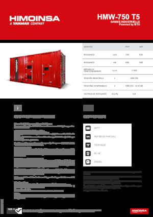 Stromerzeuger, Diesel HIMOINSA HMW-750 T5